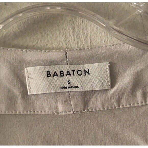 Babaton Aritzia Women’s S 100% Silk Light Taupe Romper Corbett - Picture 3 of 5